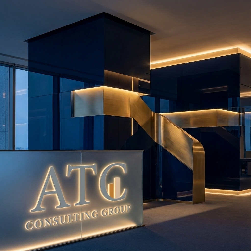 Oficina Moderna con Logo ATC